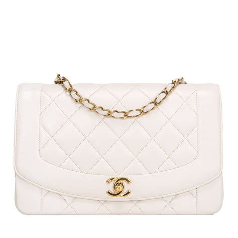 chanel flap bag white|white vintage chanel bag.